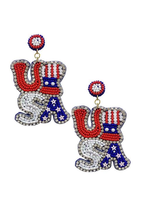 Seed Bead USA Earring